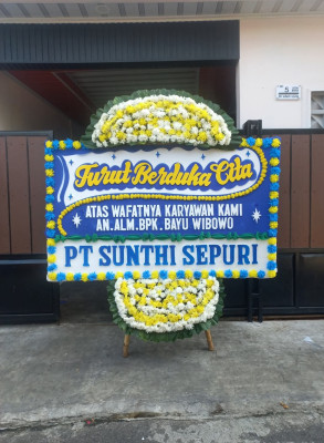 Papan Bunga Duka di Banyusari